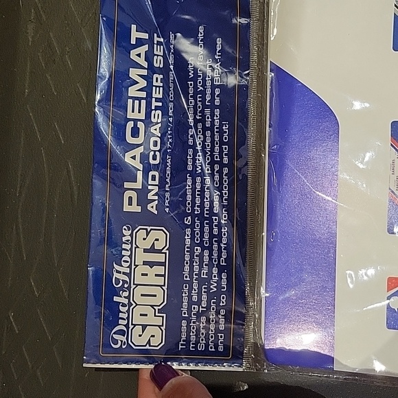 New in Sealed Package: FSU Placemat and Coaster Set - Picture 3 of 8